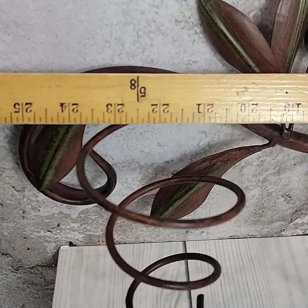 Wine Rack Holder Decorative Metal Leaf and Vine Pattern